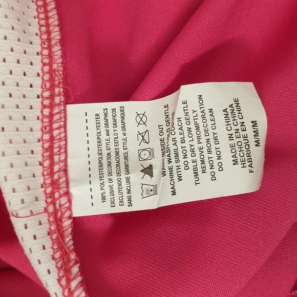 NFL Jets Sanchez Pink Woman's Top #6 w Bling sz M NWT Football Jersey Feminine - Picture 8 of 11